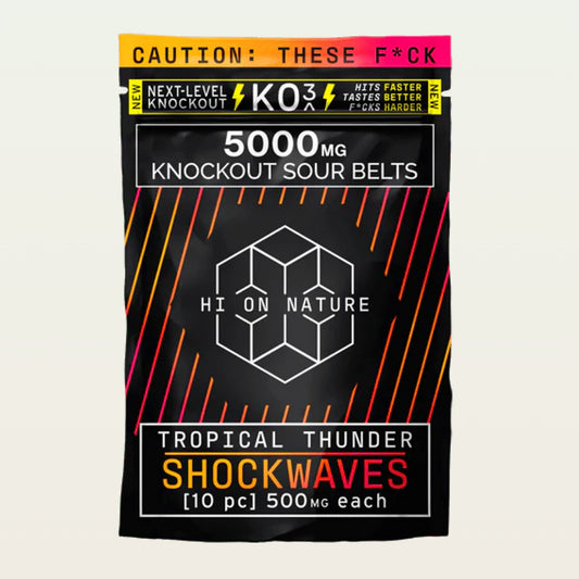 5000mg KNOCKOUT SHOCKWAVES THCa - TROPICAL THUNDER