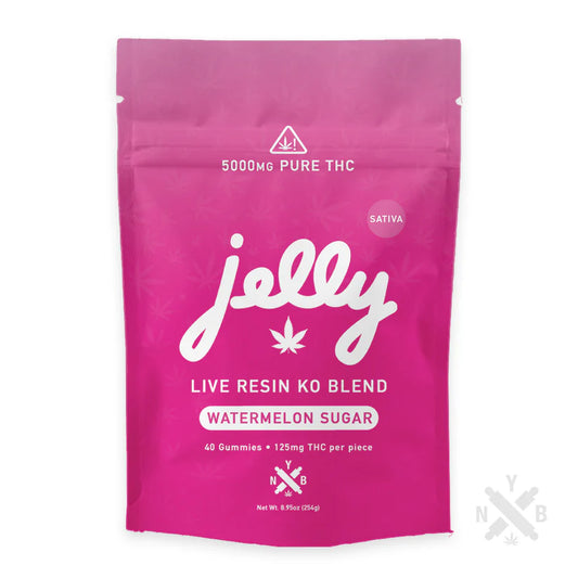 Jelly KO Live Resin Gummies - Watermelon Sugar (40 count)