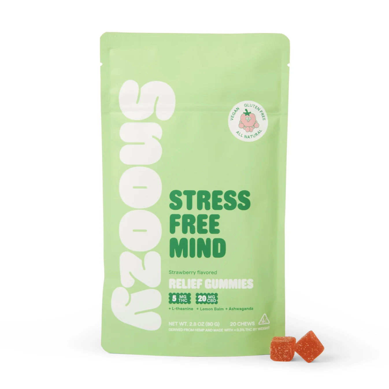 Snoozy Relief Gummies - "Stress Free Mind" - 20 CT - HYPNOTIC HERB 