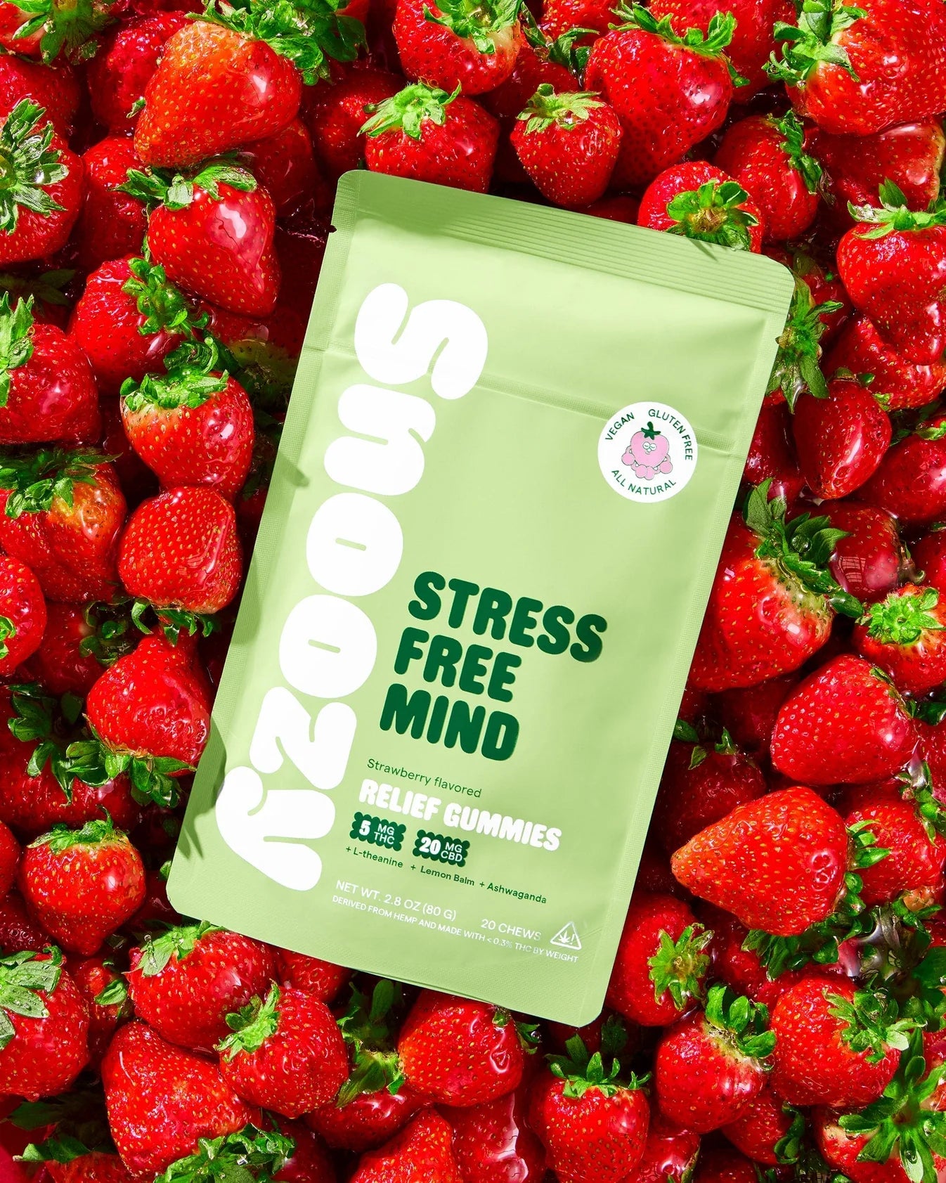 Snoozy Relief Gummies - "Stress Free Mind" - 20 CT - HYPNOTIC HERB 